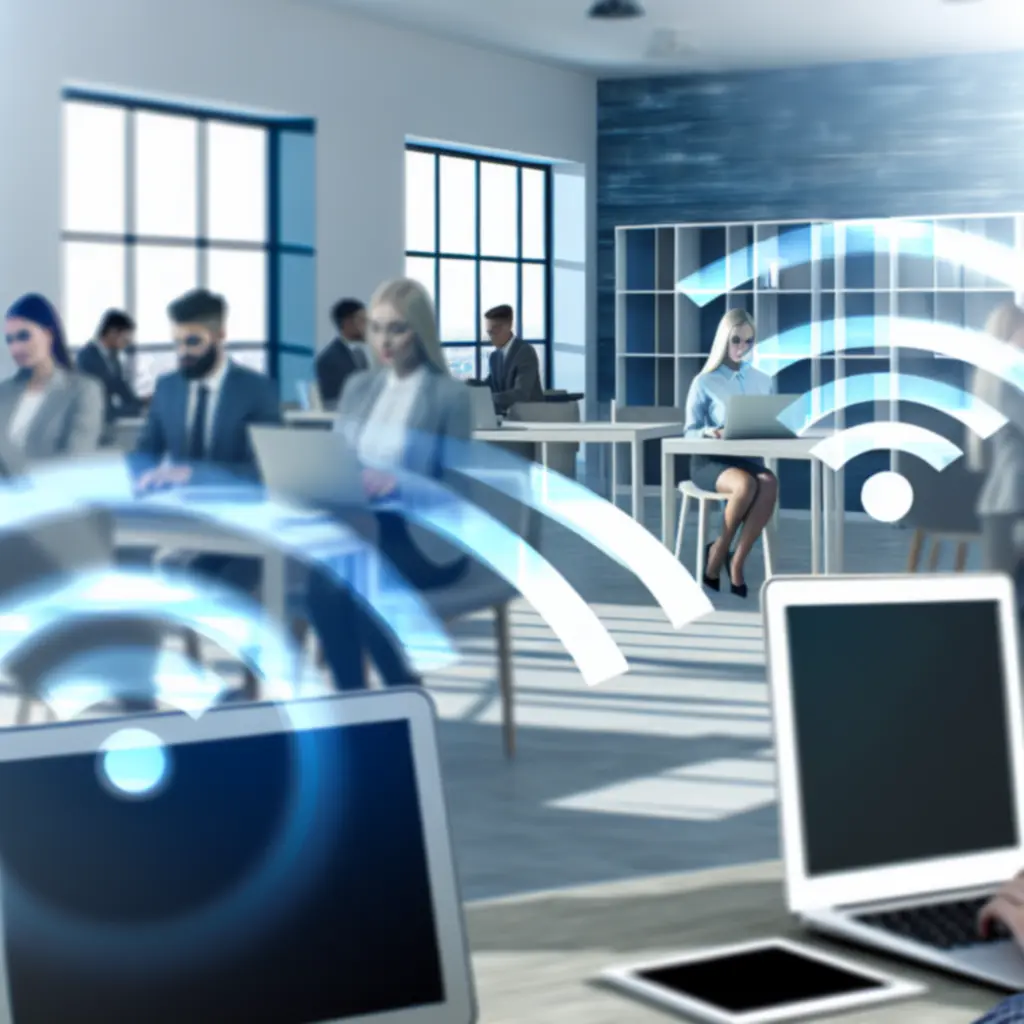 Biznesowa sieć Wi‑Fi w nowoczesnym biurze
