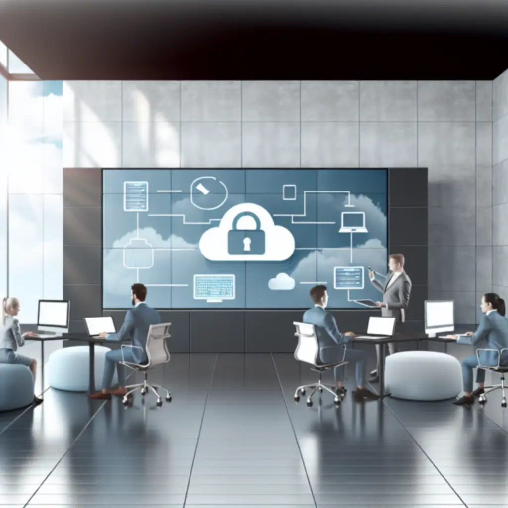 Nowoczesne biuro korzystające z rozwiązań chmurowych i cyfrowych narzędzi pracy