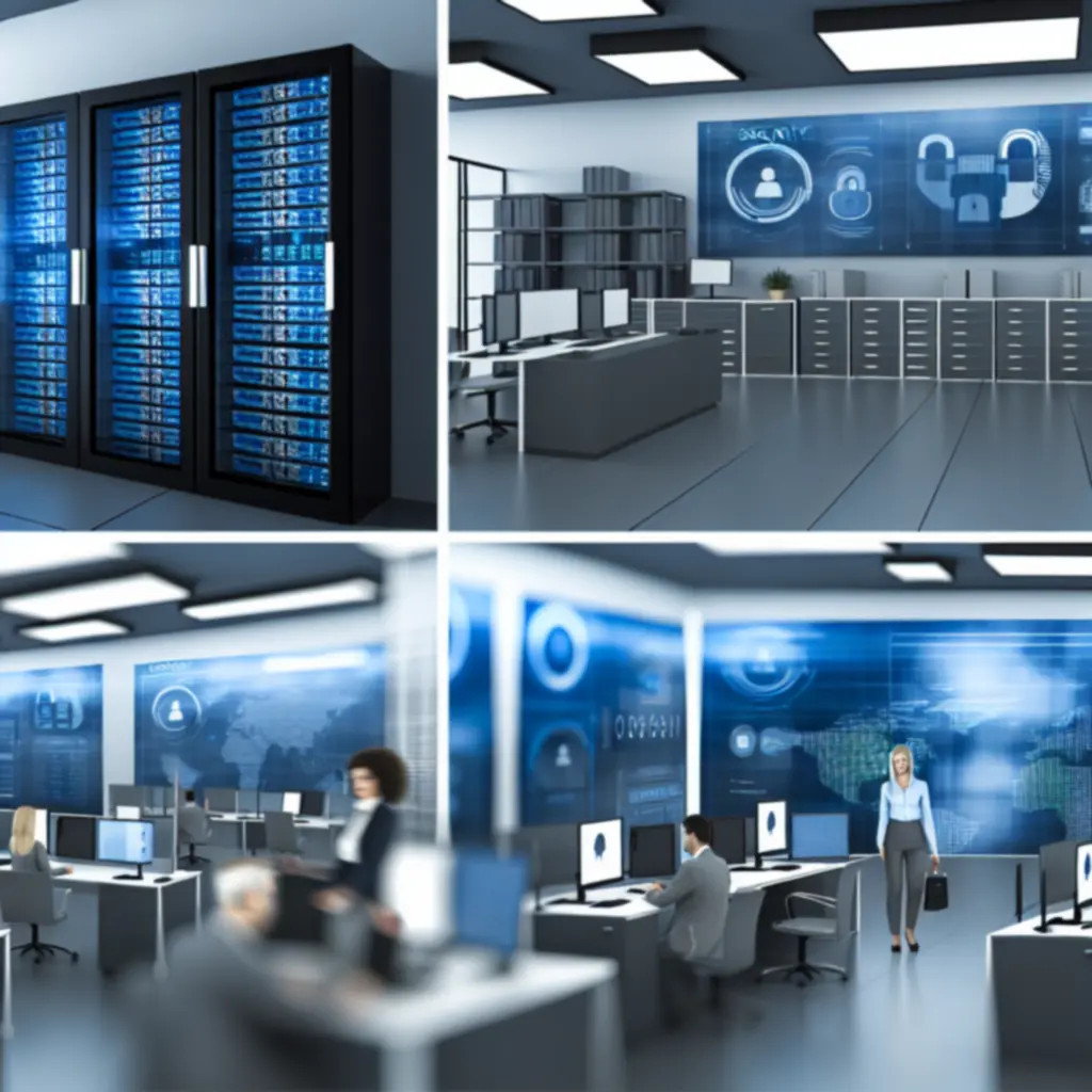 Nowoczesne biuro z zaawansowanymi zabezpieczeniami IT