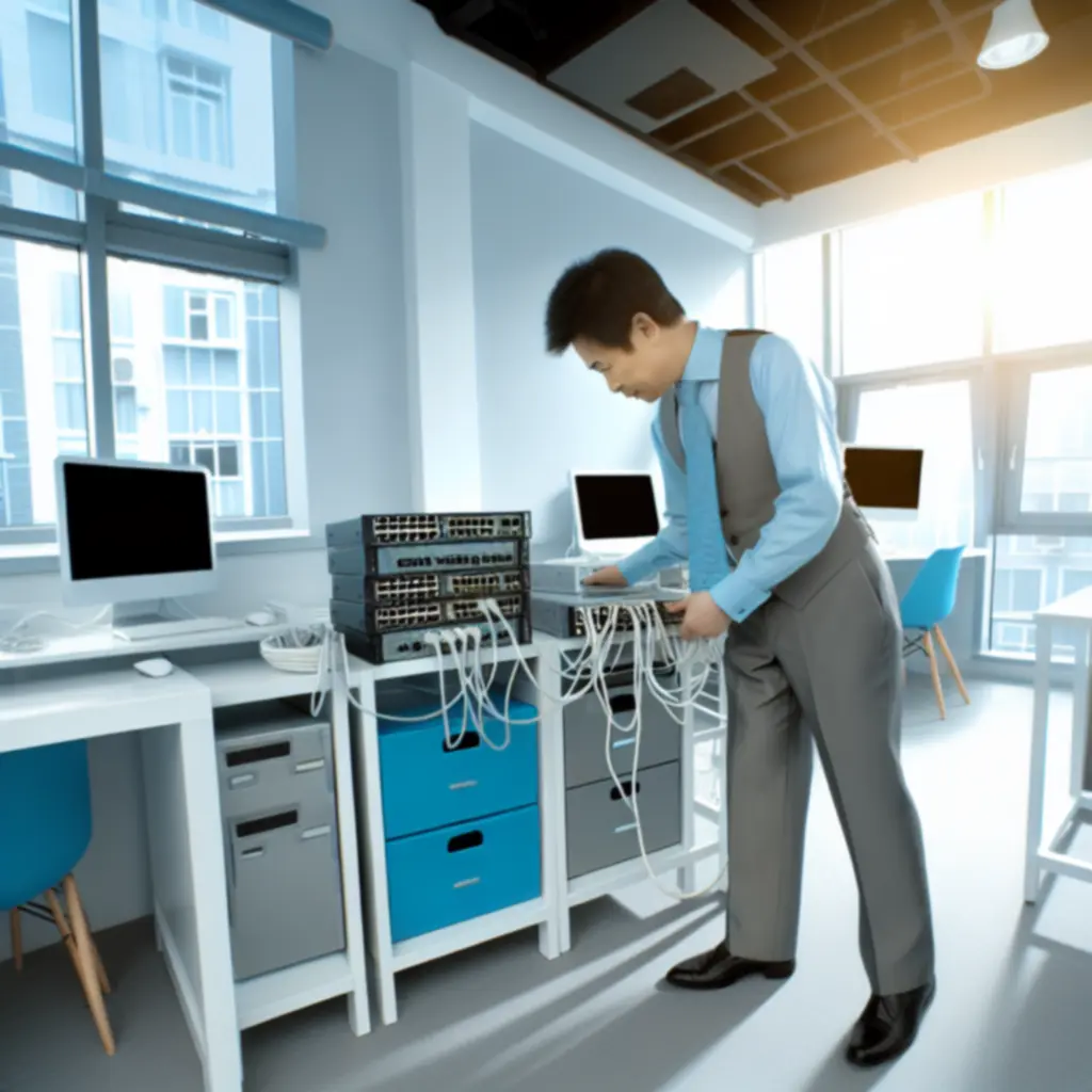 Instalacja i konfiguracja firmowej sieci komputerowej w nowoczesnym biurze